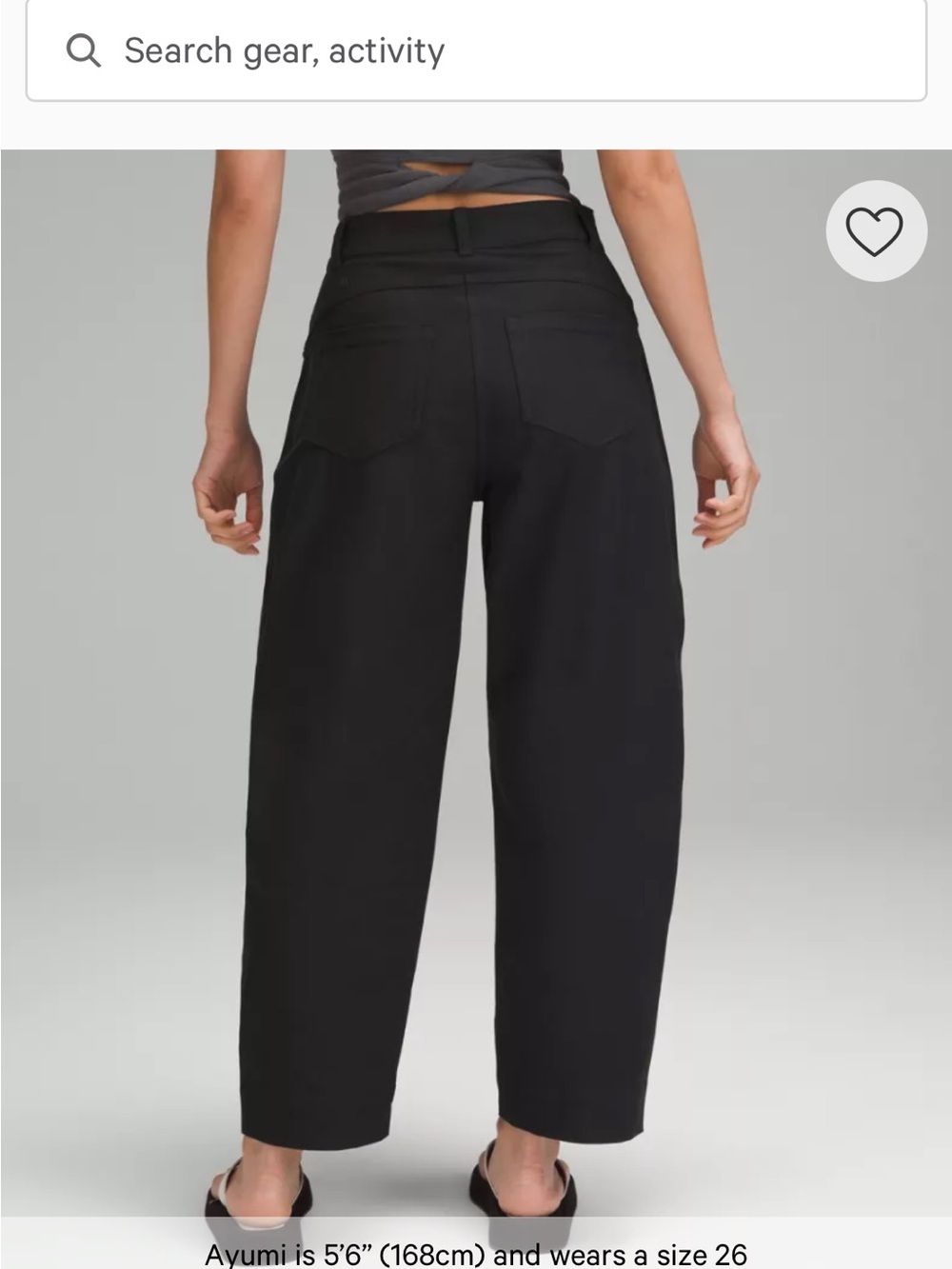 lululemon City Sleek Mid Rise Barrel Pant - Picture 5 of 6